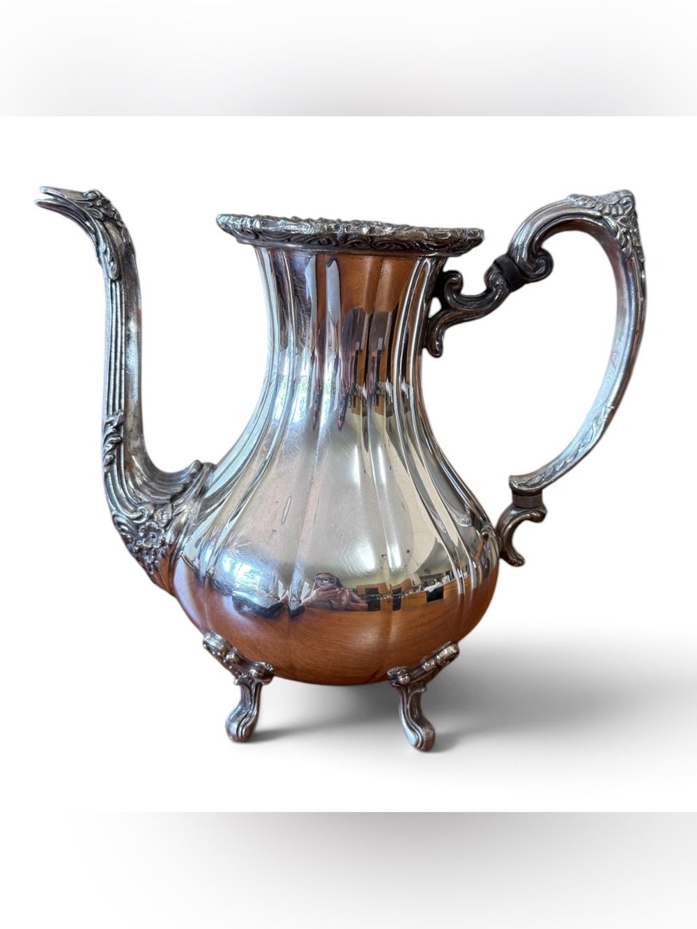 Vintage Sheffield Silver Company Discontinued "Loveland Rose" Coffee or Teapot